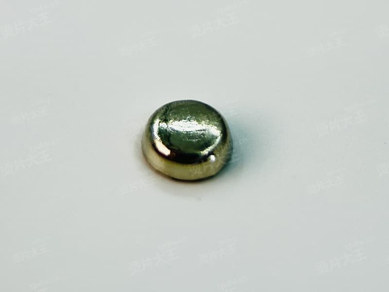 亮面圆顶锌合金烫片