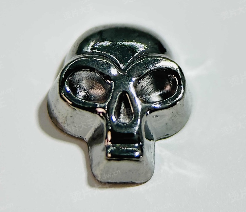 💀复古骷髅头锌合金烫片厂家批发直销